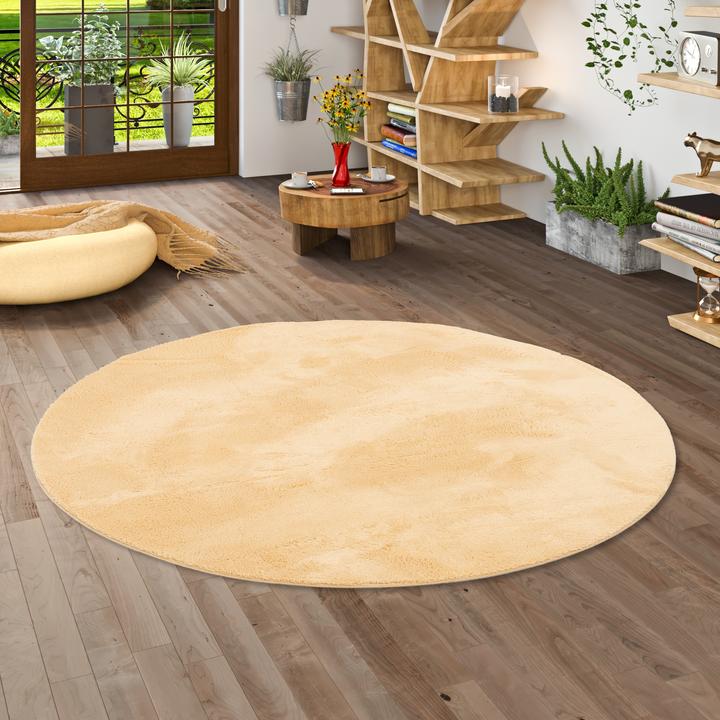 Produktbild Pergamon Luxus Super Soft Fellteppich Pearl Rund (160 x 160 cm)