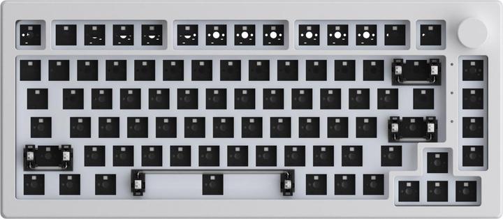 Produktbild Akko 5075S RGB QMK Barebone, ISO Layout - moonlight white (Kabelgebunden)