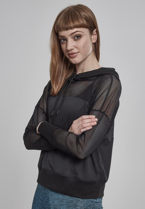 Immagine prodotto Urban Classics Felpa da donna con cappuccio a rete (S)