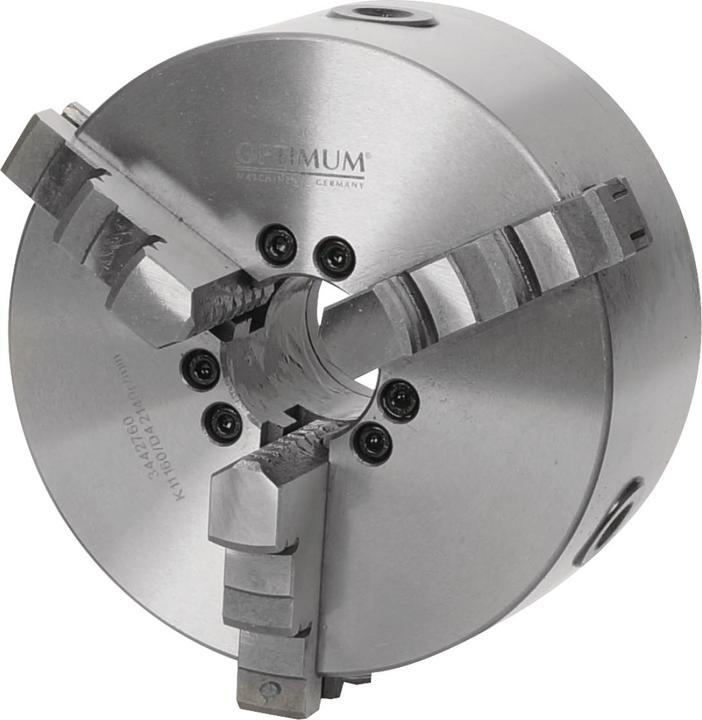 Produktbild Optimum Dreibackendrehfutter zentrisch spannend Ø 200 mm Camlock DIN ISO 702-2 Nr. 6, 344276