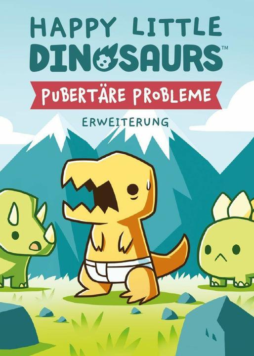 Actual product image Unstable Games Happy Little Dinosaurs - Pubertal Problems, card game, for 2-4 players (German)