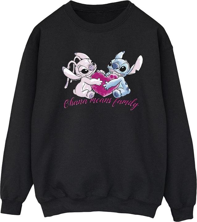 Disney Lilo And Stitch Ohana Heart With Angel Sweatshirt (XXL)