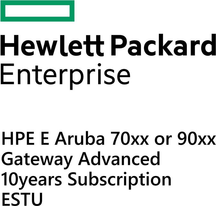HPE E Aruba 70xx o 90xx Gateway Advanced 10yr Subscription E-STU (1 Dispositivi)