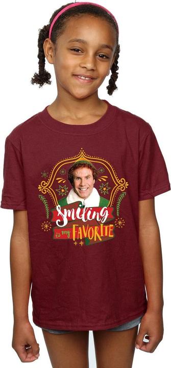 Actual product image Elf Girls Buddy Smiling Cotton T-Shirt (128)