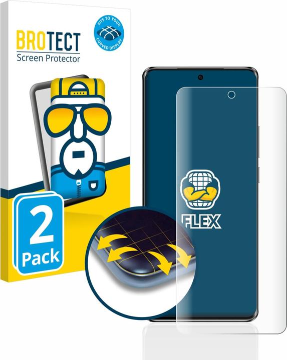 Produktbild BROTECT Full-Cover Displayschutz (2 Stück, Oppo Reno 10 Pro)