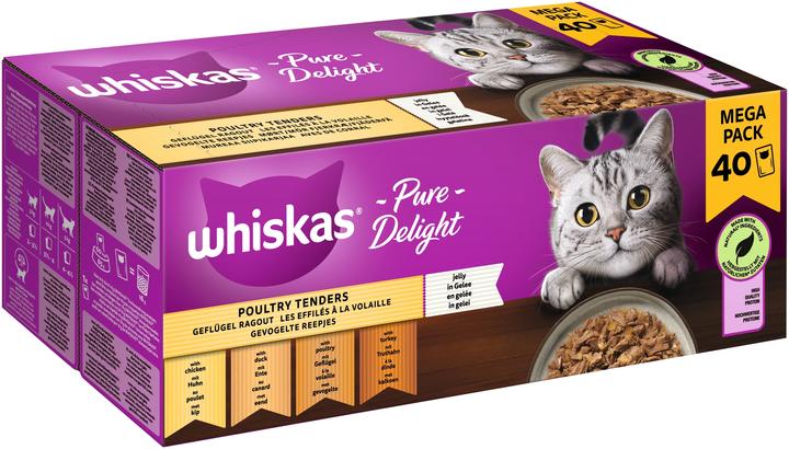 Produktbild Whiskas Mp Pd Gefl.Ragout Gel. (40 Stk., 3400 g)