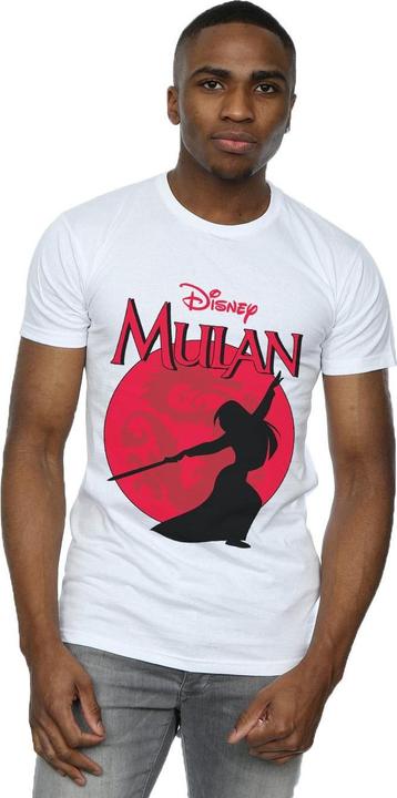 Actual product image Disney Mens Mulan Dragon Silhouette T-Shirt (4XL)