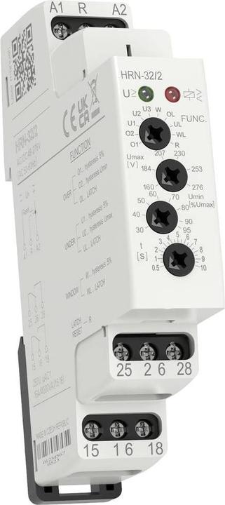 Rose Lm Relè di monitoraggio 48, 48 - 276, 276 V/AC, V/DC 1 contatto di commutazione HRN-32/2 1pc.