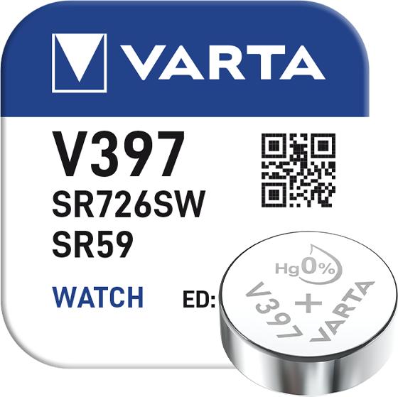 Produktbild Varta V 397 - Batterie SR59 - Silberoxid - 30 (1 Stk., SR59, V397, 23 mAh)