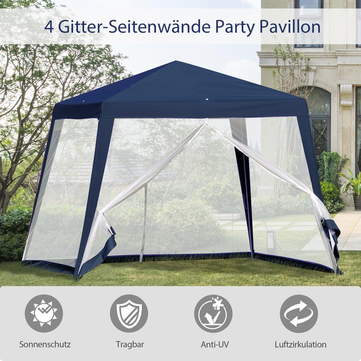 Actual product image Outsunny Pavilion with mosquito net (300 cm, 300 cm)