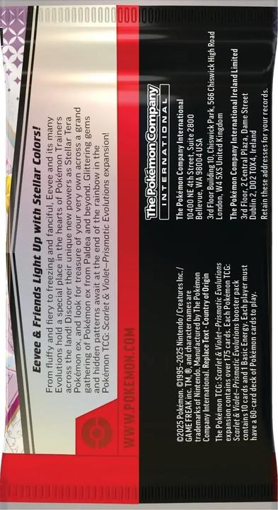 Produktbild Pokémon Prismatic Evolutions (Englisch, Blister Pack)