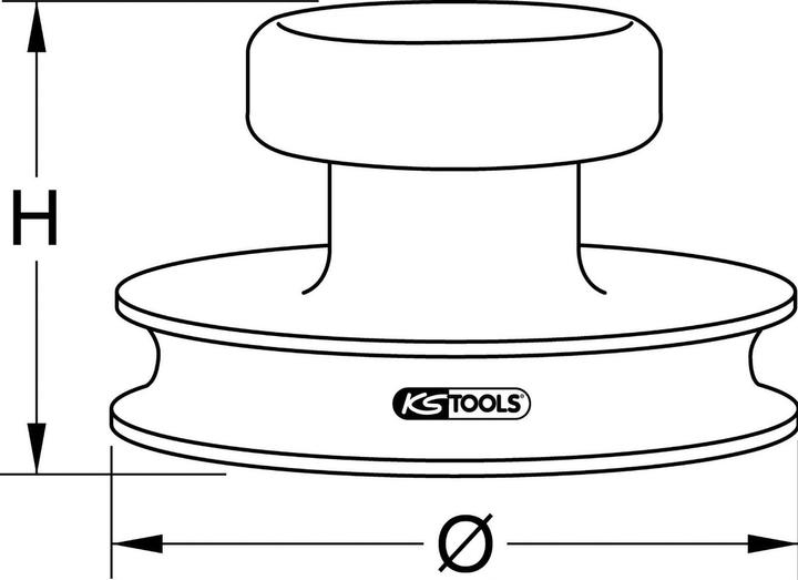 Immagine prodotto KS Tools Mini sollevatore a vuoto.max 15kg.Ø 80mm (15 kg)