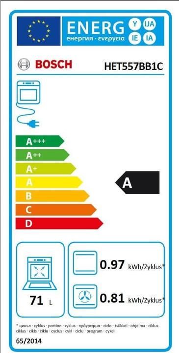 Energie-Label Bosch Hausgeräte Het557bb1c
