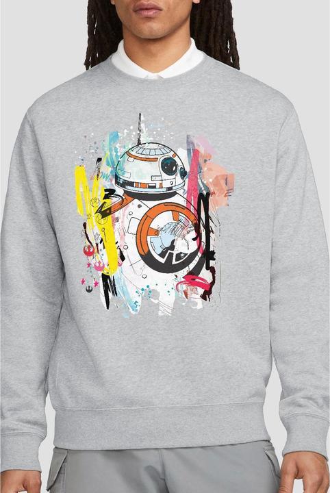 Actual product image Star Wars Unisex Adult BB-8 Abstract Sweatshirt (L)