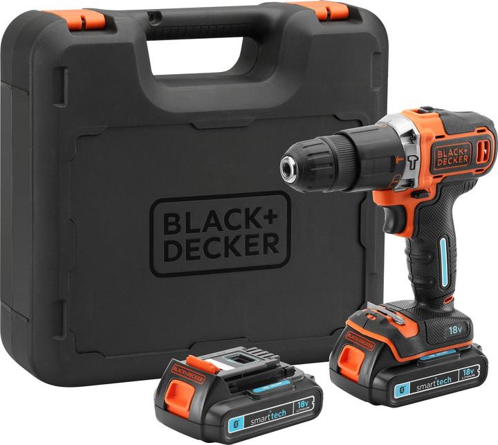 Actual product image Black & Decker Battery Impact Drill Smart Tech (Rechargeable battery operated)