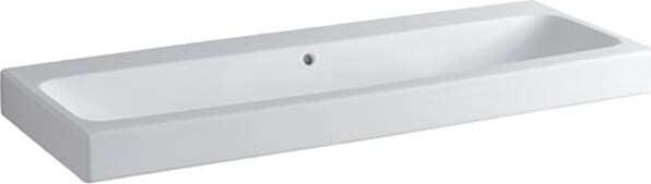 Image du produit Geberit iCon lavabo 120x48,5cm blanc, 124025 sans trous pour robinets (195 mm, 1220 mm)