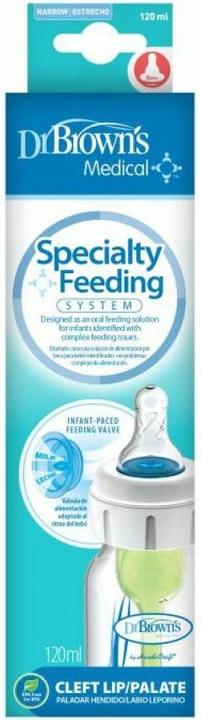 Actual product image Dr Browns Dr. Brown's SB417-MED 120ML BOTTLE WITH LIPS (120 ml)