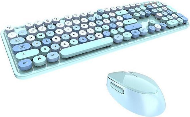 Image du produit Mofii Ensemble clavier + souris sans fil Sweet 2.4G (bleu) (ING. Int., Filaire)