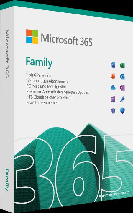 Microsoft 365 Family (6 Utilisateur, 12 mois)