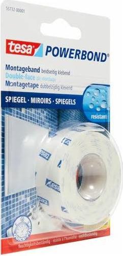 Produktbild tesa Powerbond MIRROR doppelseitiges Montageband für Spiegel (19 mm)