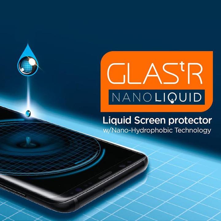 Produktbild Spigen Glas.tR Nano Liquid (1 Stück, Samsung Galaxy S9, Samsung Galaxy S9+)