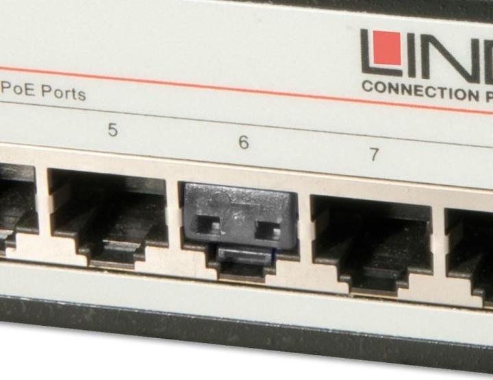 Actual product image Lindy RJ45 port lock with key