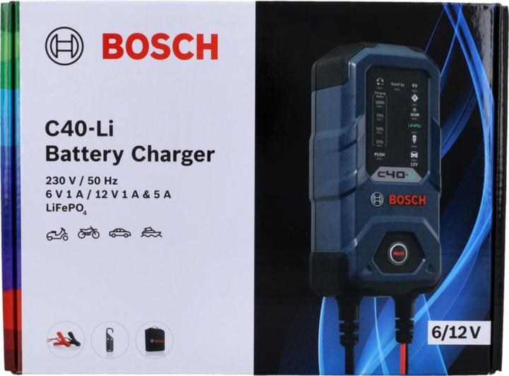 Image du produit Bosch Automotive Chargeur C40-LI (12V, 6V, 5 A)