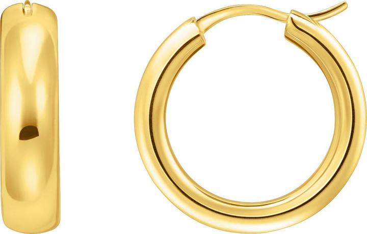 Actual product image Thomas Sabo Creoles chunky design (750 yellow gold gilding, 925 silver)