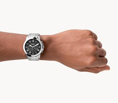 Actual product image Fossil Grant (Analogue wristwatch, Chronograph, 44 mm)