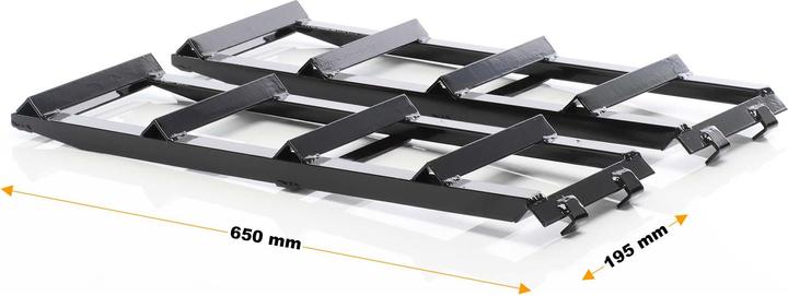 Produktbild XPOtool Verlängerung für Auffahrrampen 2x400kg 650x195mm Autorampe Kfz-Rampe