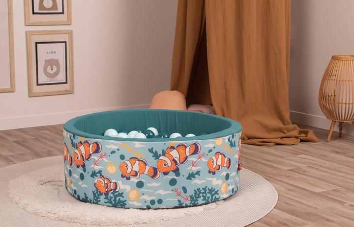 Produktbild Knorrtoys Bällebad soft - "Clownfisch" - 150 balls beige/light mint/dark sea