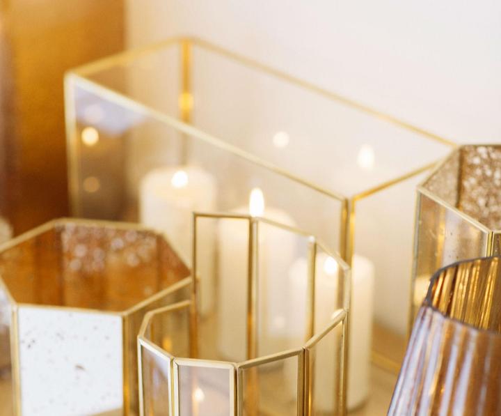 Produktbild Andrea Grosses Terrarium aus Glas & Goldmessing