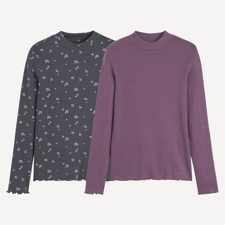 Actual product image La Redoute Collections 2er-Pack gerippte Shirts mit Stehkragen (94)