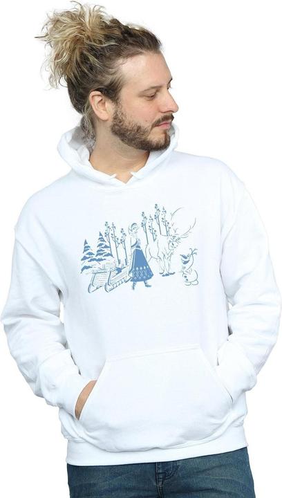 Image du produit Disney - Sweat à capuche FROZEN ANNA SVEN AND OLAF - Homme (5XL)
