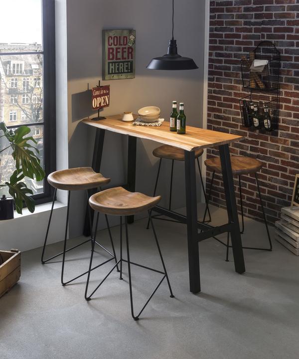 Immagine prodotto SIT Möbel Tavolo da bar in legno massiccio (124 x 112 x 51 cm)