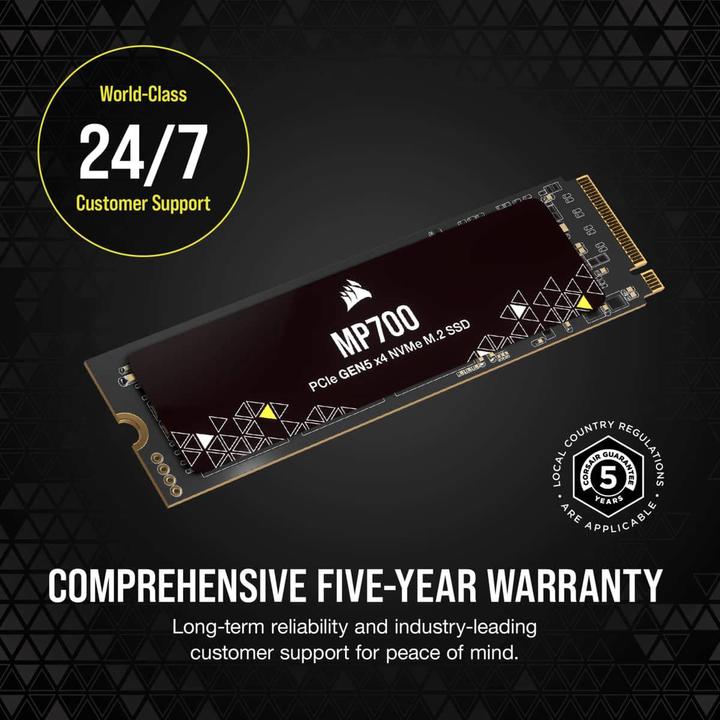 Actual product image Corsair MP700 (1000 GB, M.2 2280)