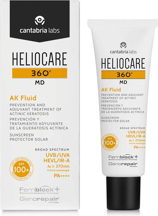 Actual product image Heliocare 360° MD AK Fluid SPF 100+, 50 ml Gel (Suntan cream, 50 ml)