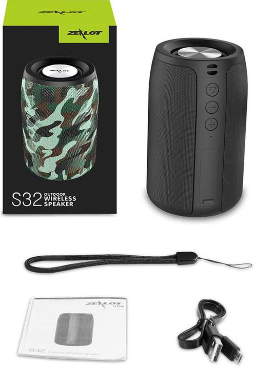 Produktbild PhoneLook Zealot S32 Outdoor Bluetooth Lautsprecher Kompakter Speaker BT5.0 Camouflage
