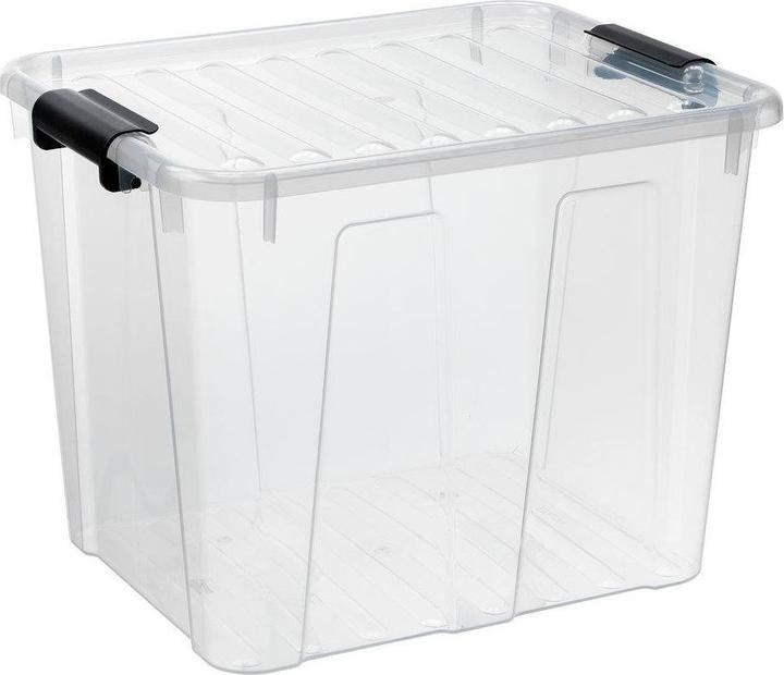 Actual product image Plast team Container with lid Home Box 40L clear gray (40 l)