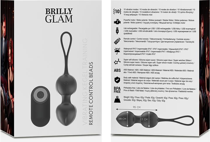 Produktbild Brilly glam Vibrierende Kegelperlen mit Fernbedienung