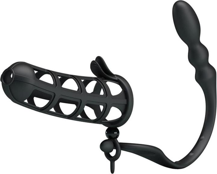 Actual product image Crazy Bull Hercules - Penis Sleeve with Anal Stimulator (3.50 cm)