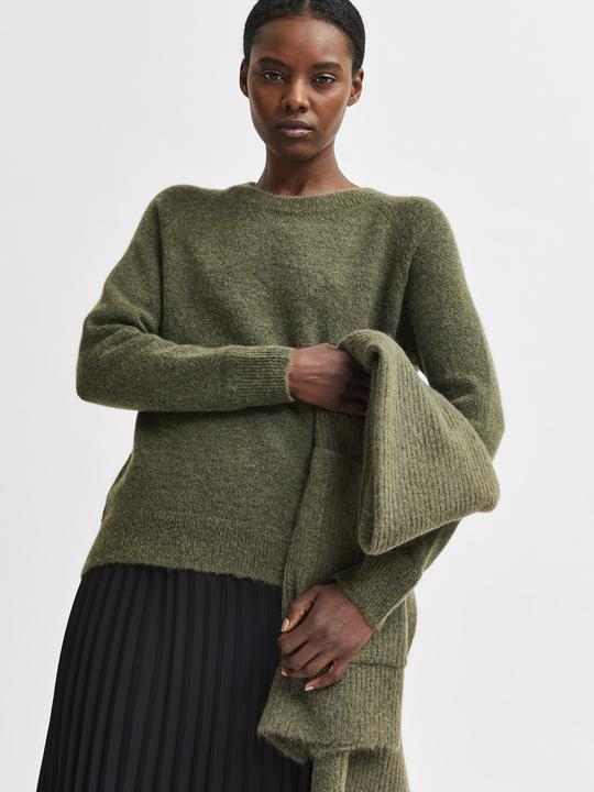 Produktbild Selected Femme Rundhalsausschnitt Woll Pullover (XXL)