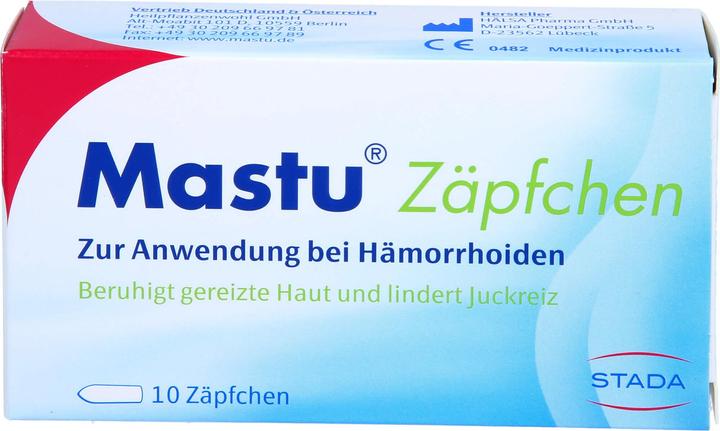 Stada Mastu Zäpfchen, 10 St. Zäpfchen (Intimwaschlotion)