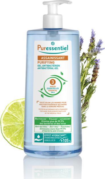 Image du produit Puressentiel Gel reinigend antibakteriell mit 3 ätherischen Ölen (975 ml)