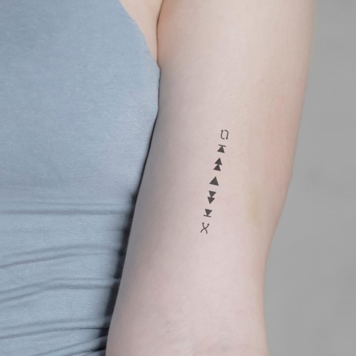 Image du produit minink Tatouage temporaire - Play Skip Pause