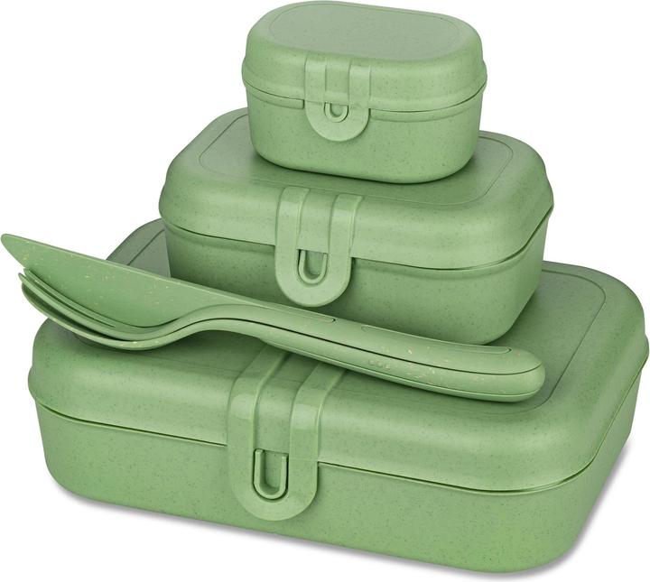 Actual product image Koziol Lunch box Pascal Ready 4 pieces, Green