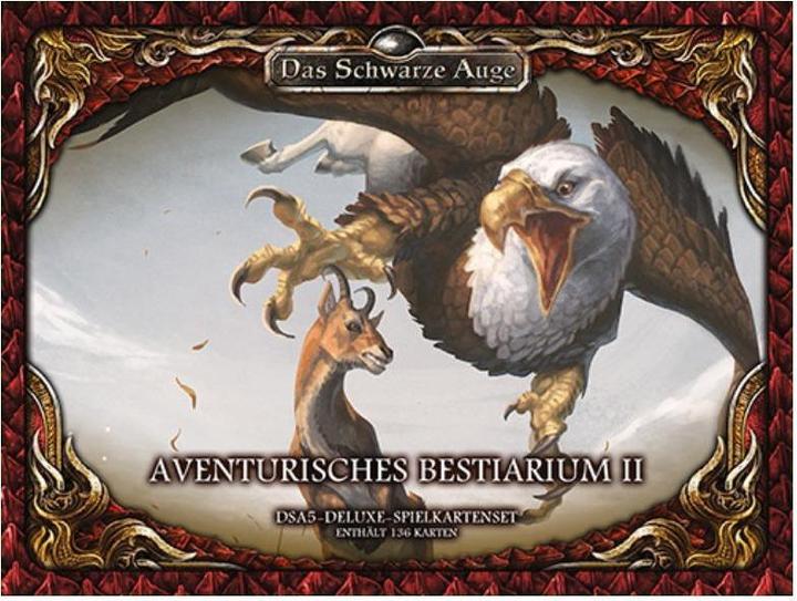 Immagine prodotto Set di carte da gioco DSA5 - Aventurisches Bestiarium 2, Deluxe, 136 carte (DE Edition) (Tedesco)