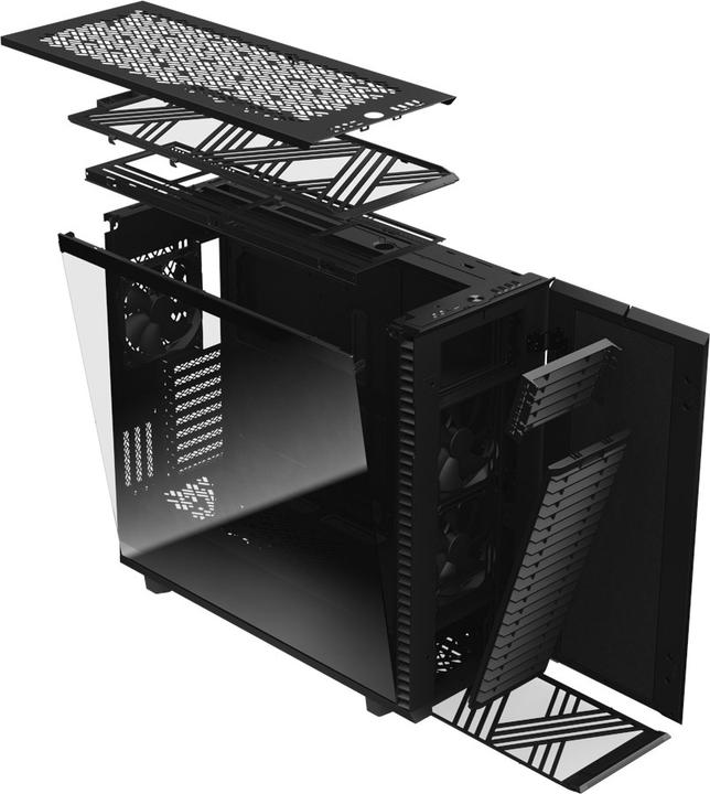 Produktbild Fractal Define 7 XL Black TG Dark (mATX, Mini-ITX, ATX, E-ATX)