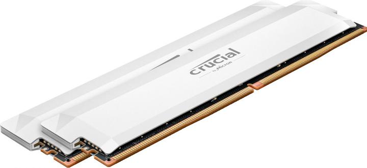 Image du produit Crucial Pro DDR5-6000 Kit 32GB 2x16GB UDIMM white Overclocking (2 x 16GB, 6000 MHz, RAM DDR5, U-DIMM)