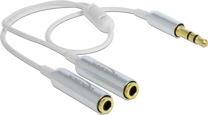 Image du produit Delock Splitter jack 3,5 mm - 2x prise jack (0.25 m, Jack 3,5 mm (AUX))